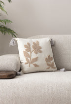 Comfort Punch Desenli Kırlent Kılıfı Kare Dekoratif Bohem Nakışlı Yastık Kılıfı