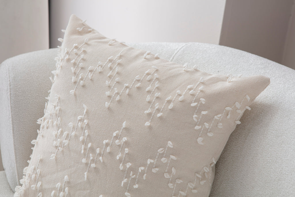 ZikZak Puantiyeli Kırlent Kılıfı - Puantiye Dokulu Dekoratif Yastık