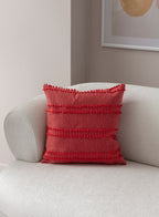 Kedi Merdiveni Puantiyeli Kırlent Kılıfı - Puantiye Dokulu Dekoratif Yastık