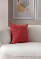 Tek Çizgi Puantiyeli Kırlent Kılıfı - Puantiye Dokulu Dekoratif Yastık