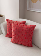 Puantiye çiçeği Kırlent Kılıfı - Puantiye Dokulu Dekoratif Yastık