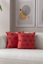 Fiyonk Puantiyeli Kırlent Kılıfı - Puantiye Dokulu Dekoratif Yastık