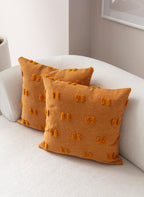 Fiyonk Puantiyeli Kırlent Kılıfı - Puantiye Dokulu Dekoratif Yastık