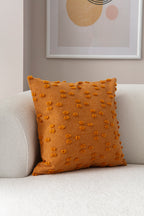 Puantiye çiçeği Kırlent Kılıfı - Puantiye Dokulu Dekoratif Yastık