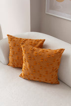 Puantiye çiçeği Kırlent Kılıfı - Puantiye Dokulu Dekoratif Yastık