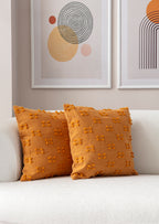 İkili Şerit Puantiyeli Kırlent Kılıfı - Puantiye Dokulu Dekoratif Yastık