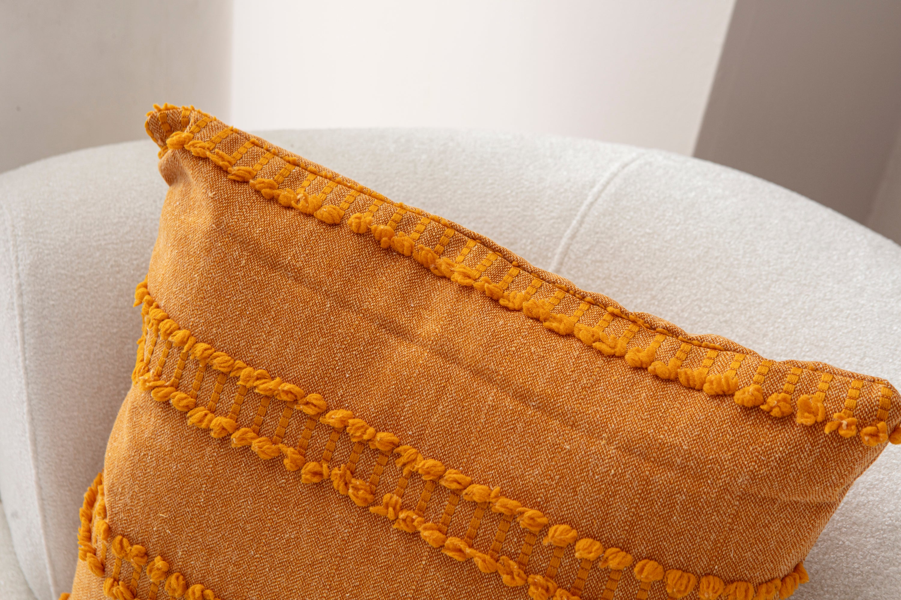 Kedi Merdiveni Puantiyeli Kırlent Kılıfı - Puantiye Dokulu Dekoratif Yastık