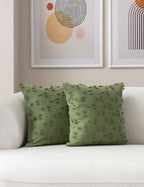 Puantiye çiçeği Kırlent Kılıfı - Puantiye Dokulu Dekoratif Yastık