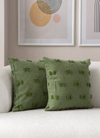 Fiyonk Puantiyeli Kırlent Kılıfı - Puantiye Dokulu Dekoratif Yastık