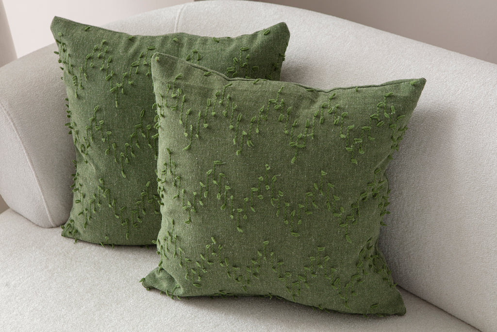 ZikZak Puantiyeli Kırlent Kılıfı - Puantiye Dokulu Dekoratif Yastık