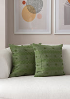 Şerit Puantiyeli Kırlent Kılıfı - Puantiye Dokulu Dekoratif Yastık