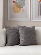 Tek Çizgi Puantiyeli Kırlent Kılıfı - Puantiye Dokulu Dekoratif Yastık