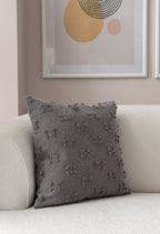 İkili Şerit Puantiyeli Kırlent Kılıfı - Puantiye Dokulu Dekoratif Yastık