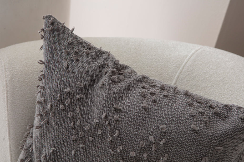 ZikZak Puantiyeli Kırlent Kılıfı - Puantiye Dokulu Dekoratif Yastık