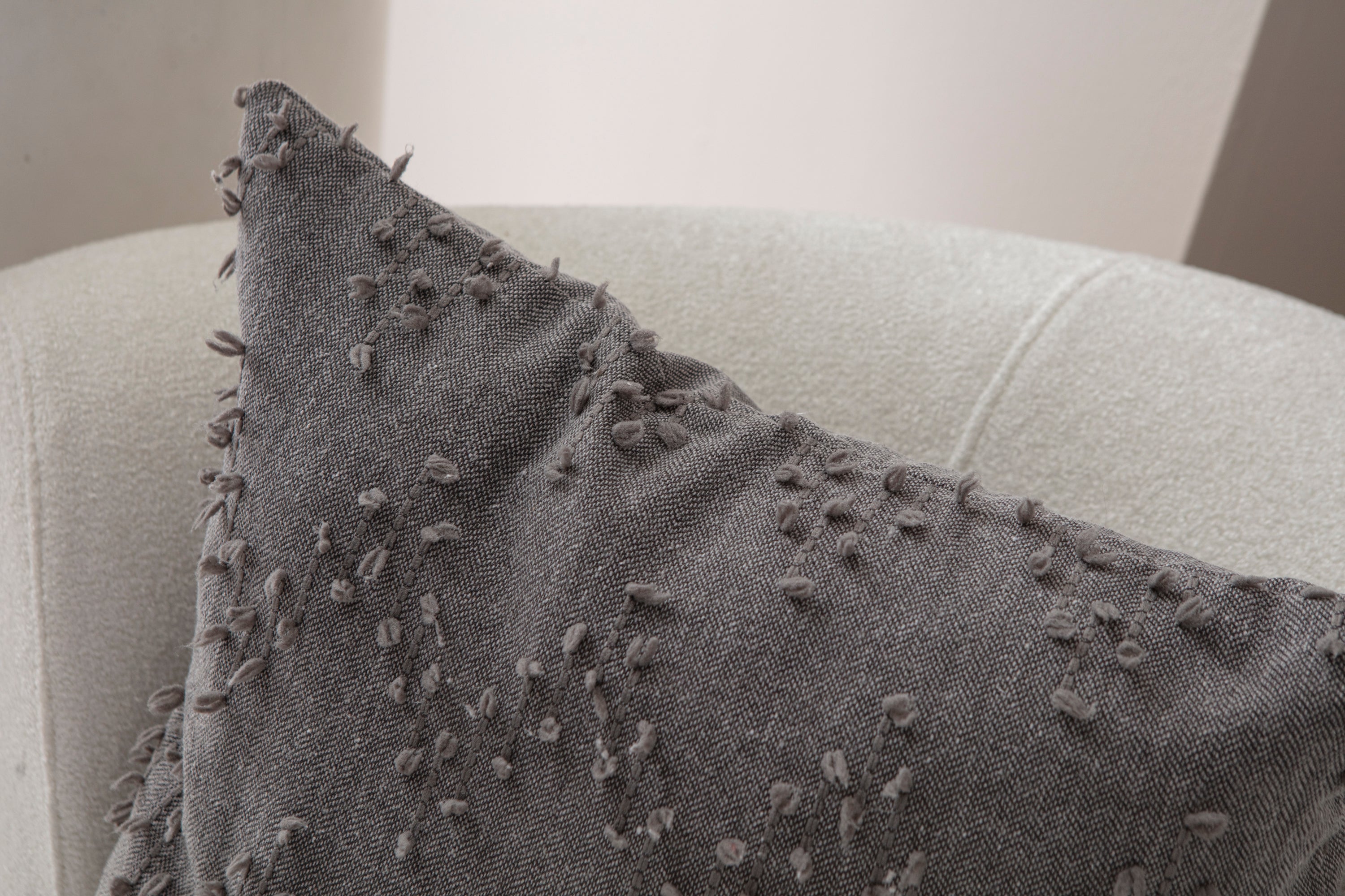 ZikZak Puantiyeli Kırlent Kılıfı - Puantiye Dokulu Dekoratif Yastık