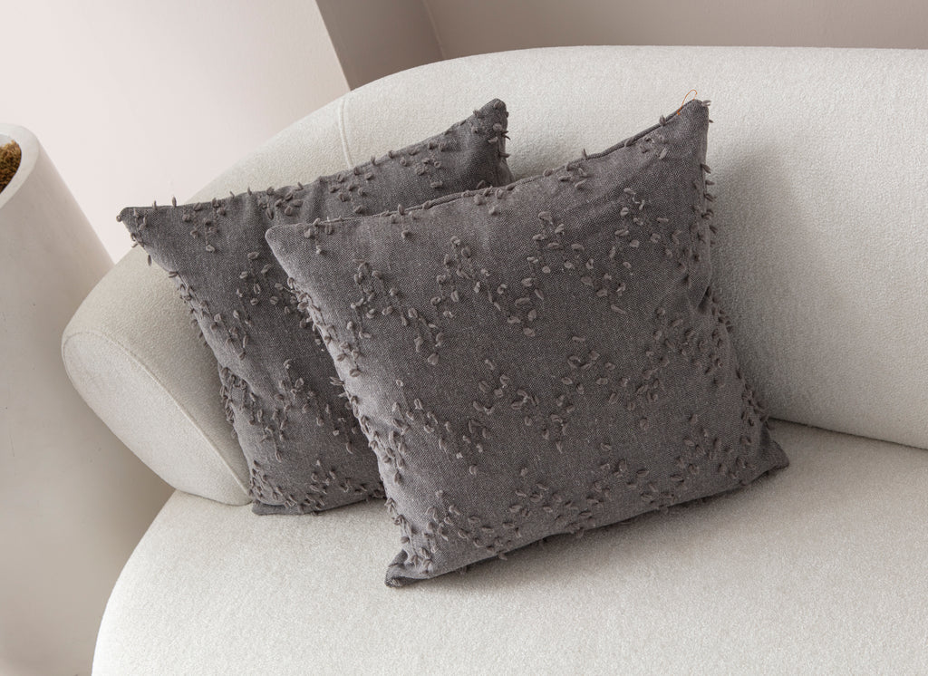 ZikZak Puantiyeli Kırlent Kılıfı - Puantiye Dokulu Dekoratif Yastık