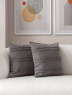 Kedi Merdiveni Puantiyeli Kırlent Kılıfı - Puantiye Dokulu Dekoratif Yastık