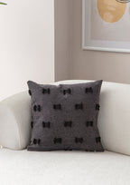 Fiyonk Puantiyeli Kırlent Kılıfı - Puantiye Dokulu Dekoratif Yastık