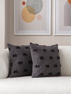 Fiyonk Puantiyeli Kırlent Kılıfı - Puantiye Dokulu Dekoratif Yastık