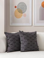 Tek Çizgi Puantiyeli Kırlent Kılıfı - Puantiye Dokulu Dekoratif Yastık