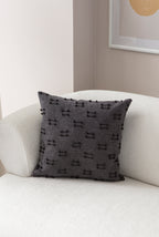 İkili Şerit Puantiyeli Kırlent Kılıfı - Puantiye Dokulu Dekoratif Yastık