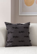 Petek Puantiyeli Kırlent Kılıfı - Puantiye Dokulu Dekoratif Yastık