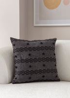 Şerit Puantiyeli Kırlent Kılıfı - Puantiye Dokulu Dekoratif Yastık