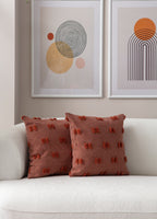 Fiyonk Puantiyeli Kırlent Kılıfı - Puantiye Dokulu Dekoratif Yastık