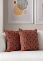 Puantiye çiçeği Kırlent Kılıfı - Puantiye Dokulu Dekoratif Yastık