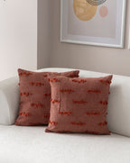 Petek Puantiyeli Kırlent Kılıfı - Puantiye Dokulu Dekoratif Yastık