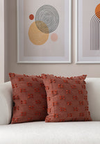 İkili Şerit Puantiyeli Kırlent Kılıfı - Puantiye Dokulu Dekoratif Yastık