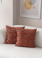 Şerit Puantiyeli Kırlent Kılıfı - Puantiye Dokulu Dekoratif Yastık