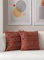 Şerit Puantiyeli Kırlent Kılıfı - Puantiye Dokulu Dekoratif Yastık