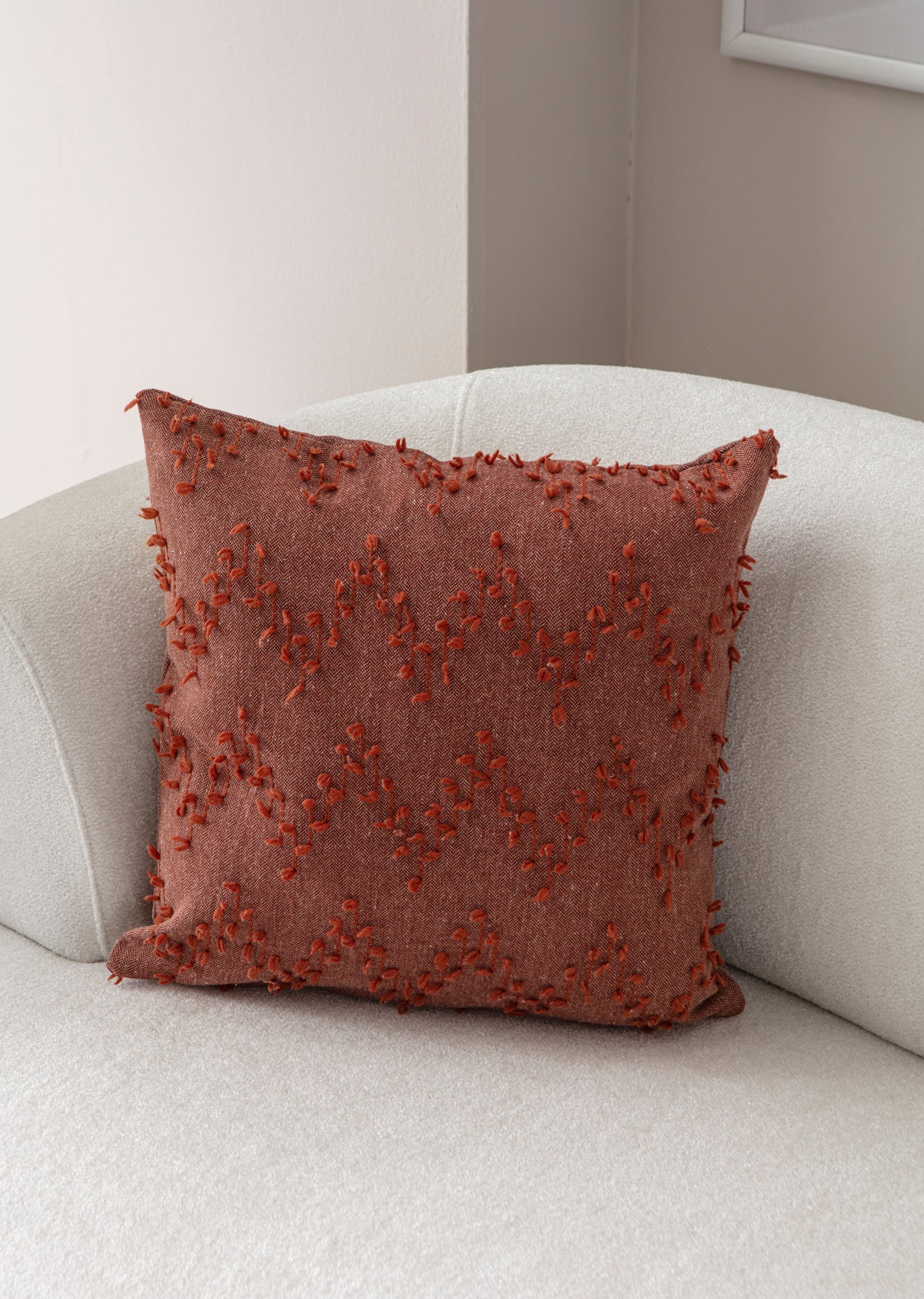 ZikZak Puantiyeli Kırlent Kılıfı - Puantiye Dokulu Dekoratif Yastık