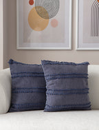 Kedi Merdiveni Puantiyeli Kırlent Kılıfı - Puantiye Dokulu Dekoratif Yastık