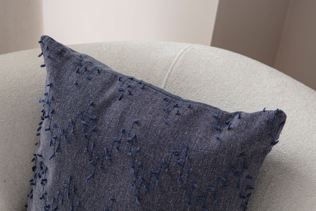 ZikZak Puantiyeli Kırlent Kılıfı - Puantiye Dokulu Dekoratif Yastık