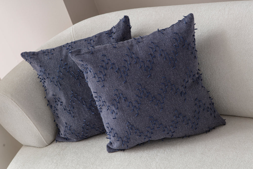 ZikZak Puantiyeli Kırlent Kılıfı - Puantiye Dokulu Dekoratif Yastık