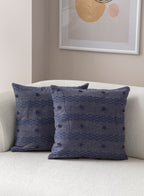 Şerit Puantiyeli Kırlent Kılıfı - Puantiye Dokulu Dekoratif Yastık