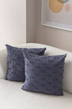 Tek Çizgi Puantiyeli Kırlent Kılıfı - Puantiye Dokulu Dekoratif Yastık