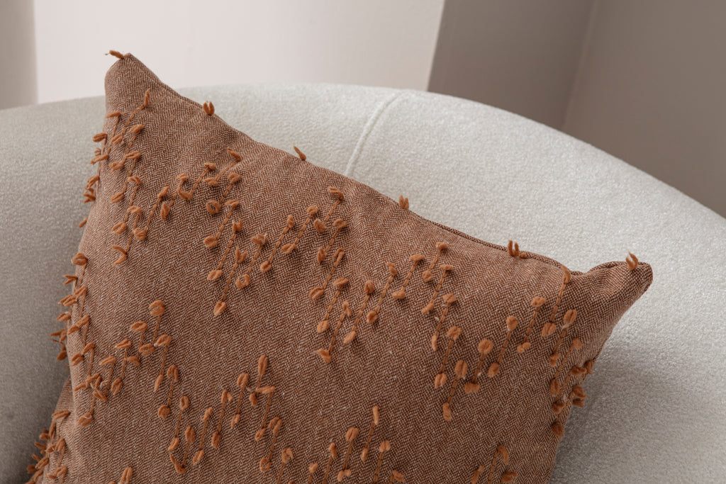 ZikZak Puantiyeli Kırlent Kılıfı - Puantiye Dokulu Dekoratif Yastık