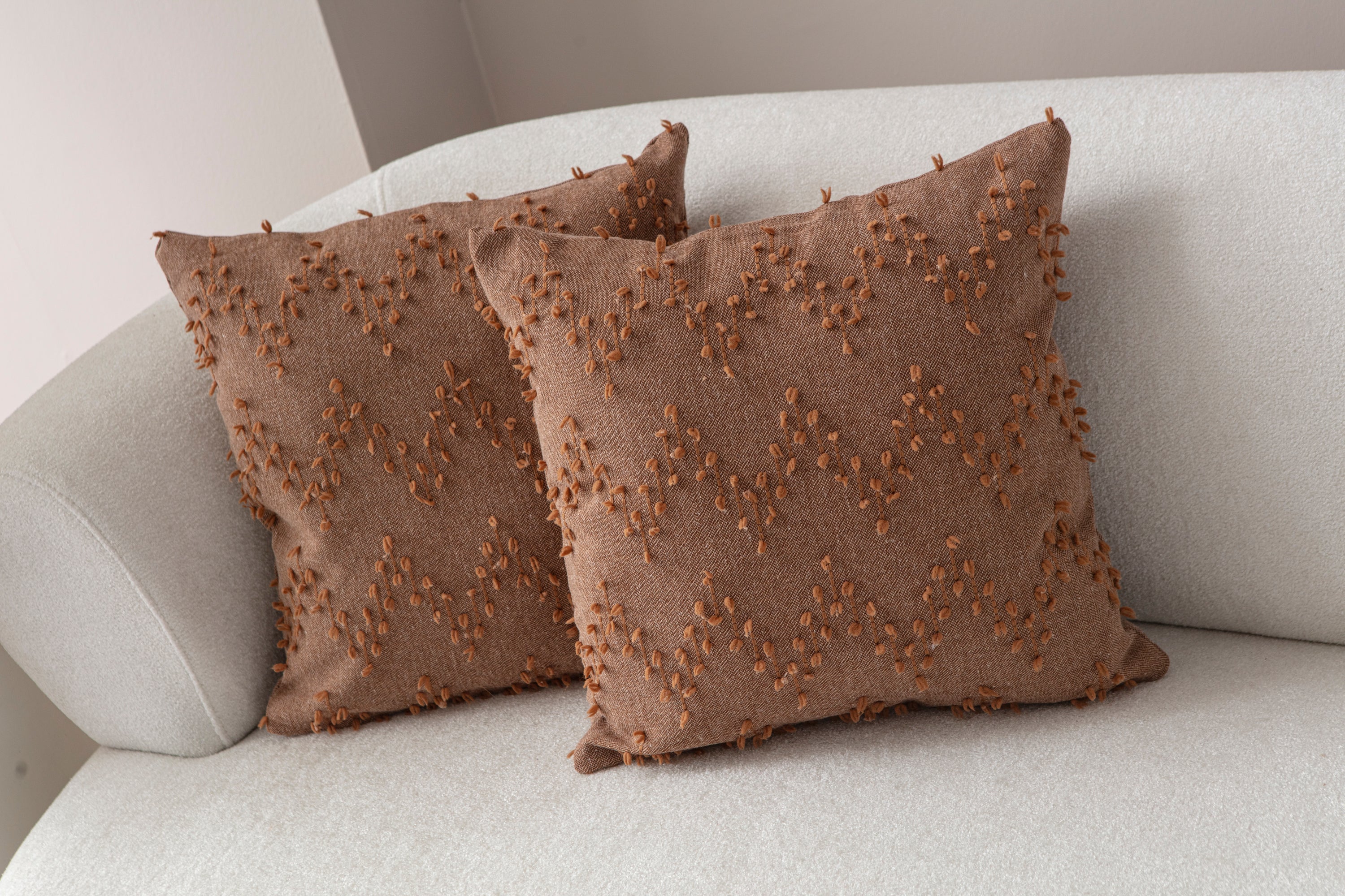 ZikZak Puantiyeli Kırlent Kılıfı - Puantiye Dokulu Dekoratif Yastık