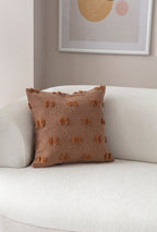 Fiyonk Puantiyeli Kırlent Kılıfı - Puantiye Dokulu Dekoratif Yastık