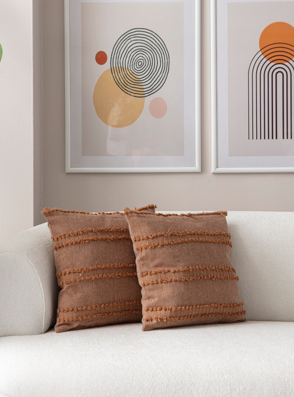 Kedi Merdiveni Puantiyeli Kırlent Kılıfı - Puantiye Dokulu Dekoratif Yastık