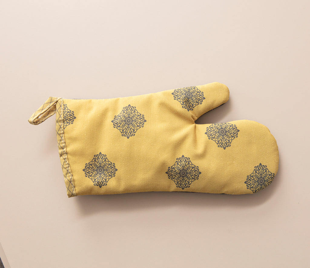 Desenli Mutfak Fırın Eldiveni & Tutamaç Seti – Isıya Dayanıklı, Şık Desenli, Kaymaz ve Kullanışlı