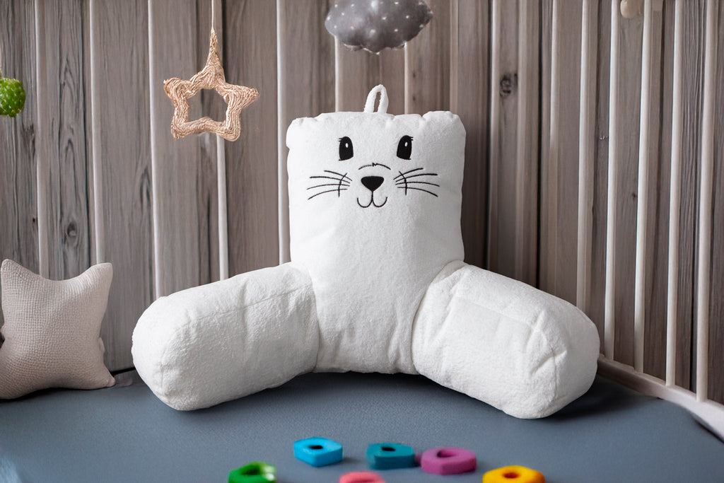 Sevimli Hayvan Figürlü Sırt Destek Minderi – Yumuşak Peluş Koltuk & Yatak Arkası Minderi