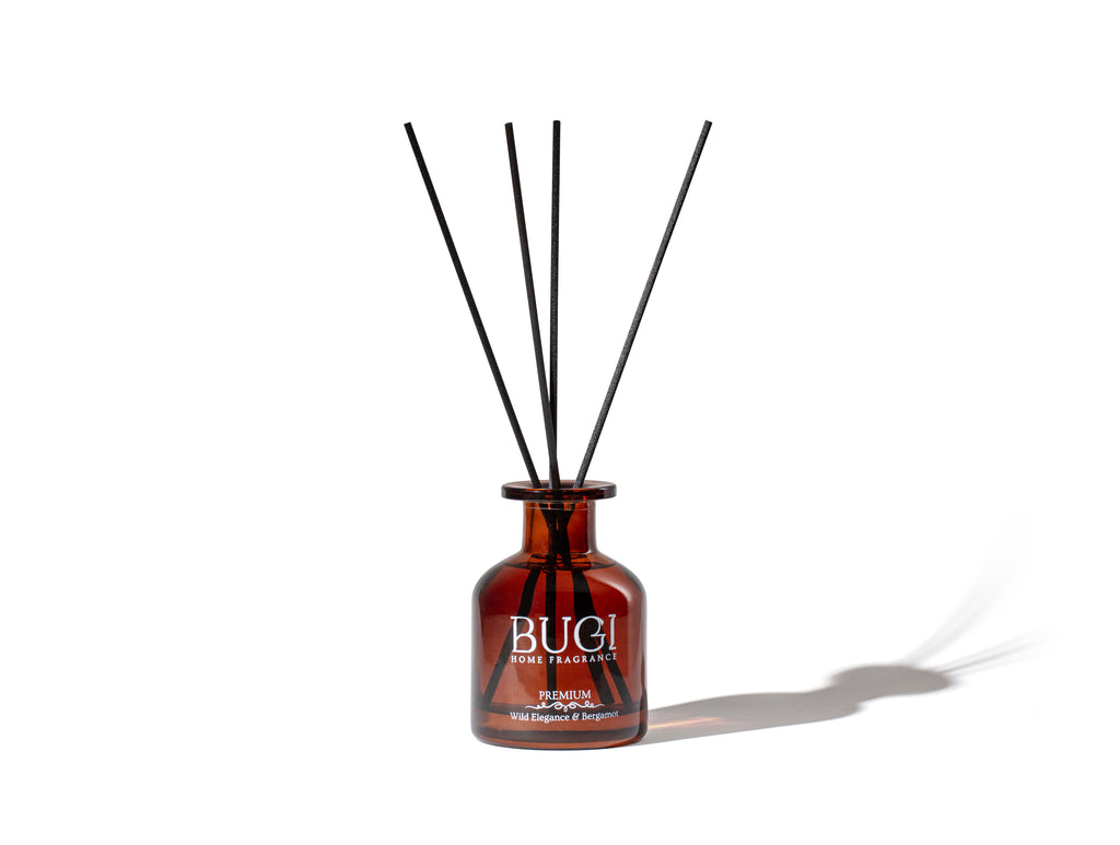 Wild Elegance Ev Oda Ortam Kokusu, Çubuklu Oda Kokusu Yabani Orkide & Bergamot, Yoğun Esanslı ve Kalıcı Oda Parfümü, Salon, Ofis, Ev, Yatak Odası ve Banyo için Büyük Boy Çubuklu Oda Kokusu