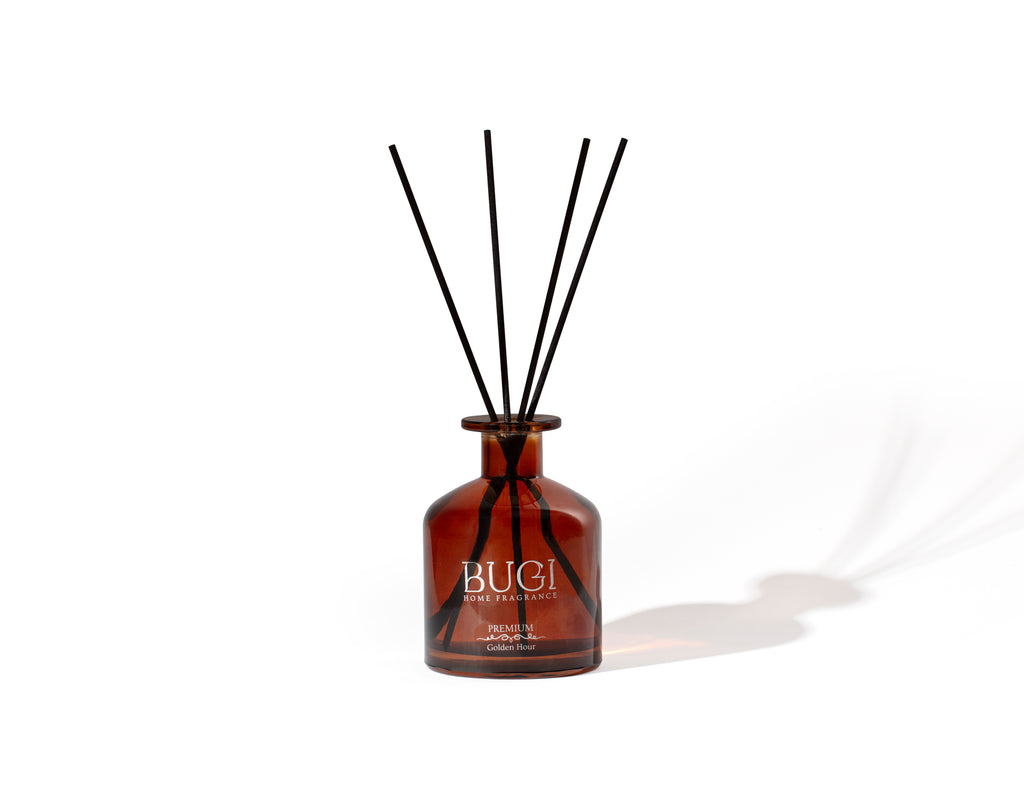 Golden Hour Ev Oda Ortam Kokusu, Çubuklu Oda Kokusu Yasemin Çiçeği, Yoğun Esanslı ve Kalıcı Oda Parfümü, Salon, Ofis, Ev, Yatak Odası ve Banyo için Büyük Boy Çubuklu Oda Kokusu