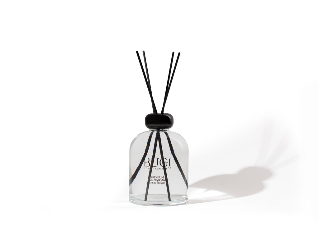 White Flowers Ev Oda Ortam Kokusu, Çubuklu Oda Kokusu Beyaz Çiçekler Çiçeği, Yoğun Esanslı ve Kalıcı Oda Parfümü, Salon, Ofis, Ev, Yatak Odası ve Banyo için Büyük Boy Çubuklu Oda Kokusu