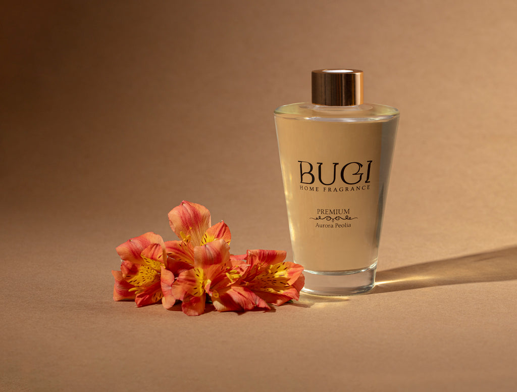 Aurora Peolia Çubuklu Oda Kokusu – Manolya Çiçeği Aromalı, Yoğun Esanslı ve Kalıcı Oda Parfümü, Salon, Ofis, Ev, Yatak Odası ve Banyo için Büyük Boy Çubuklu Oda Kokusu