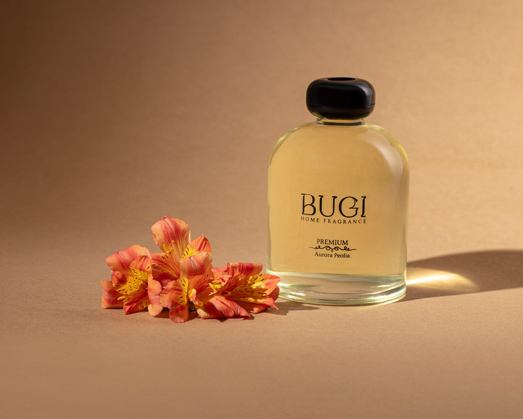 Aurora Peolia Çubuklu Oda Kokusu – Manolya Çiçeği Aromalı, Yoğun Esanslı ve Kalıcı Oda Parfümü, Salon, Ofis, Ev, Yatak Odası ve Banyo için Büyük Boy Çubuklu Oda Kokusu